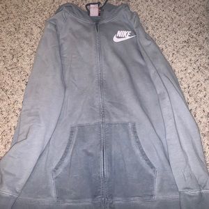 Nike grey zip up jacket